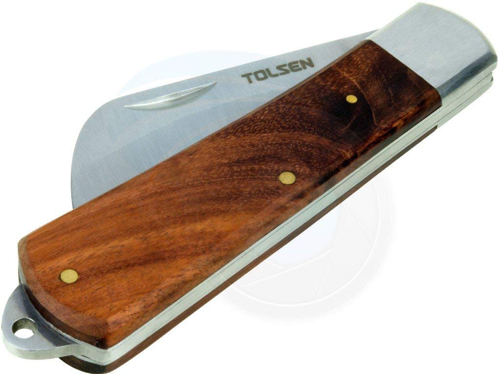 Tolsen Electrician's Cutter (195mm) Pocket Cable Wire Stripper Skinning Utility Cutter
