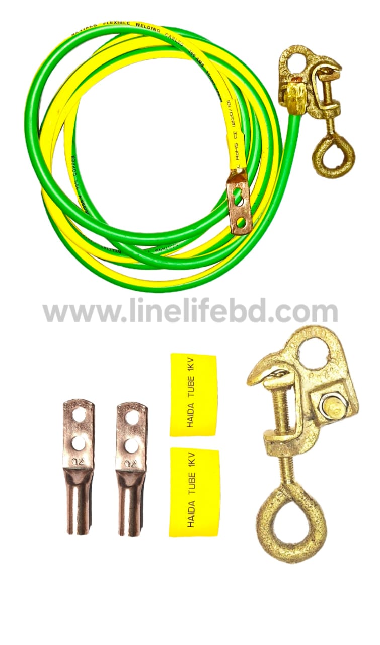 GROUNDING SET 24'' WITH FIBERGLASS STICK,10' CABLE