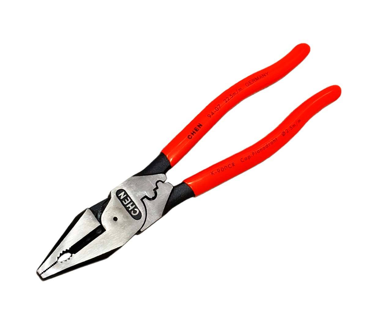 Taiwan Greatest Durable Combination Pliers with High Leverage l Precision Machined Serrated Jaws l Polished Surface l Crimping