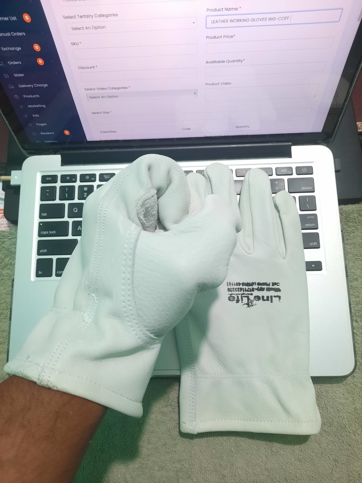 100% LEATHER WORKING GLOVE USA/EU QUALITY