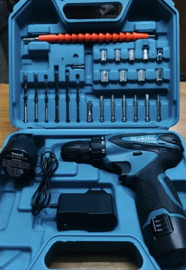New Makita Cordless Drill machine Set 12V- 23pcs Material