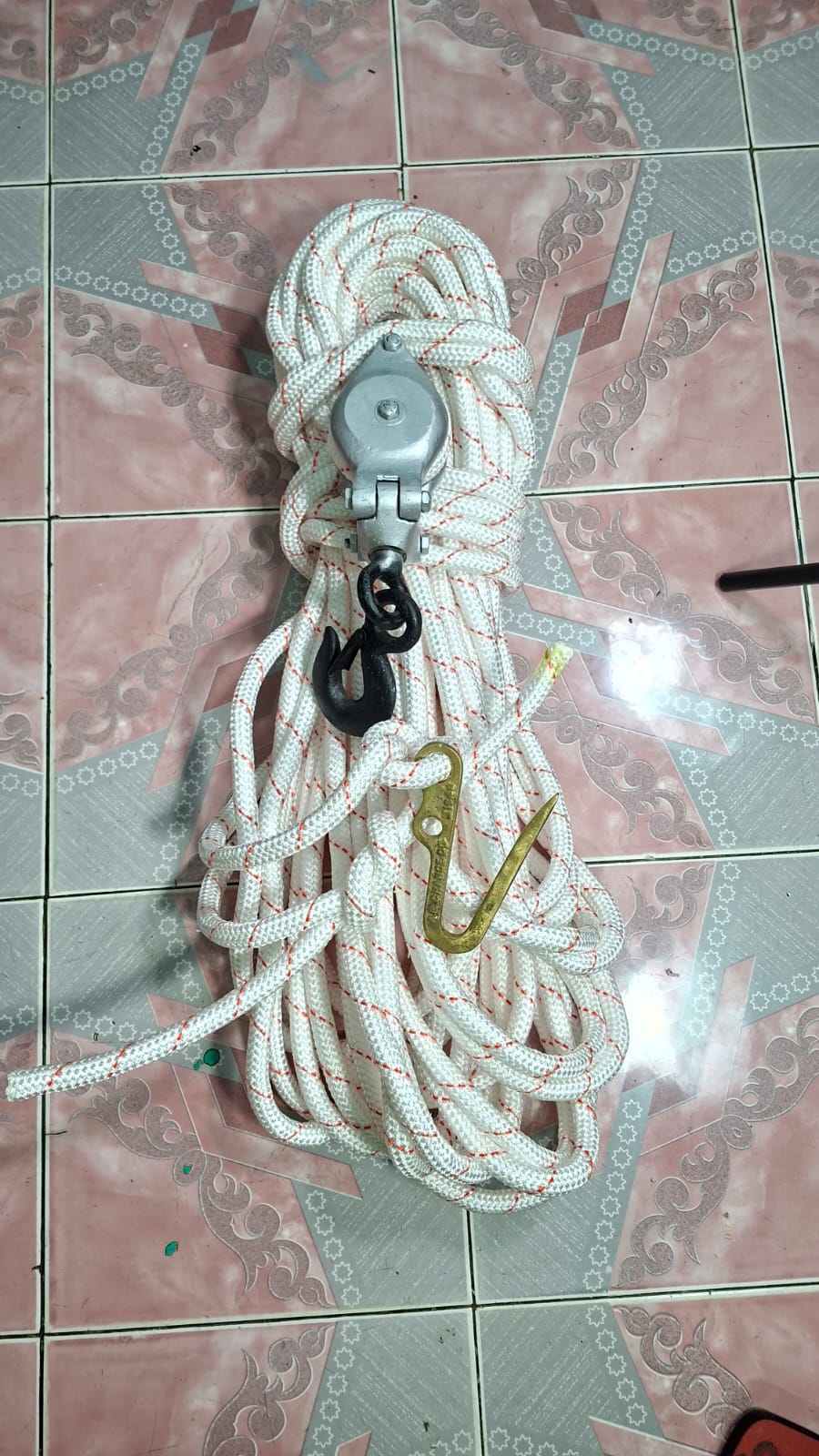 HANDLINE PULLEY WITH ROPE CHINA