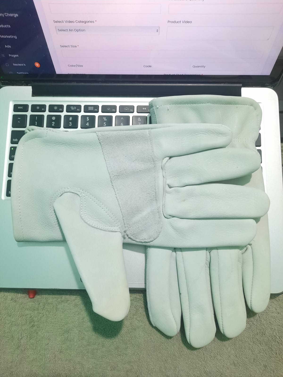 100% LEATHER WORKING GLOVE USA/EU QUALITY