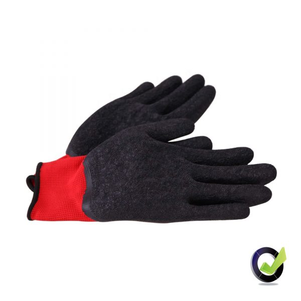 Nylon Latex Labor Work Gloves Anti Cutting And Anti-Skid Workplace Safety Hand Protection Cut-Resistant Red