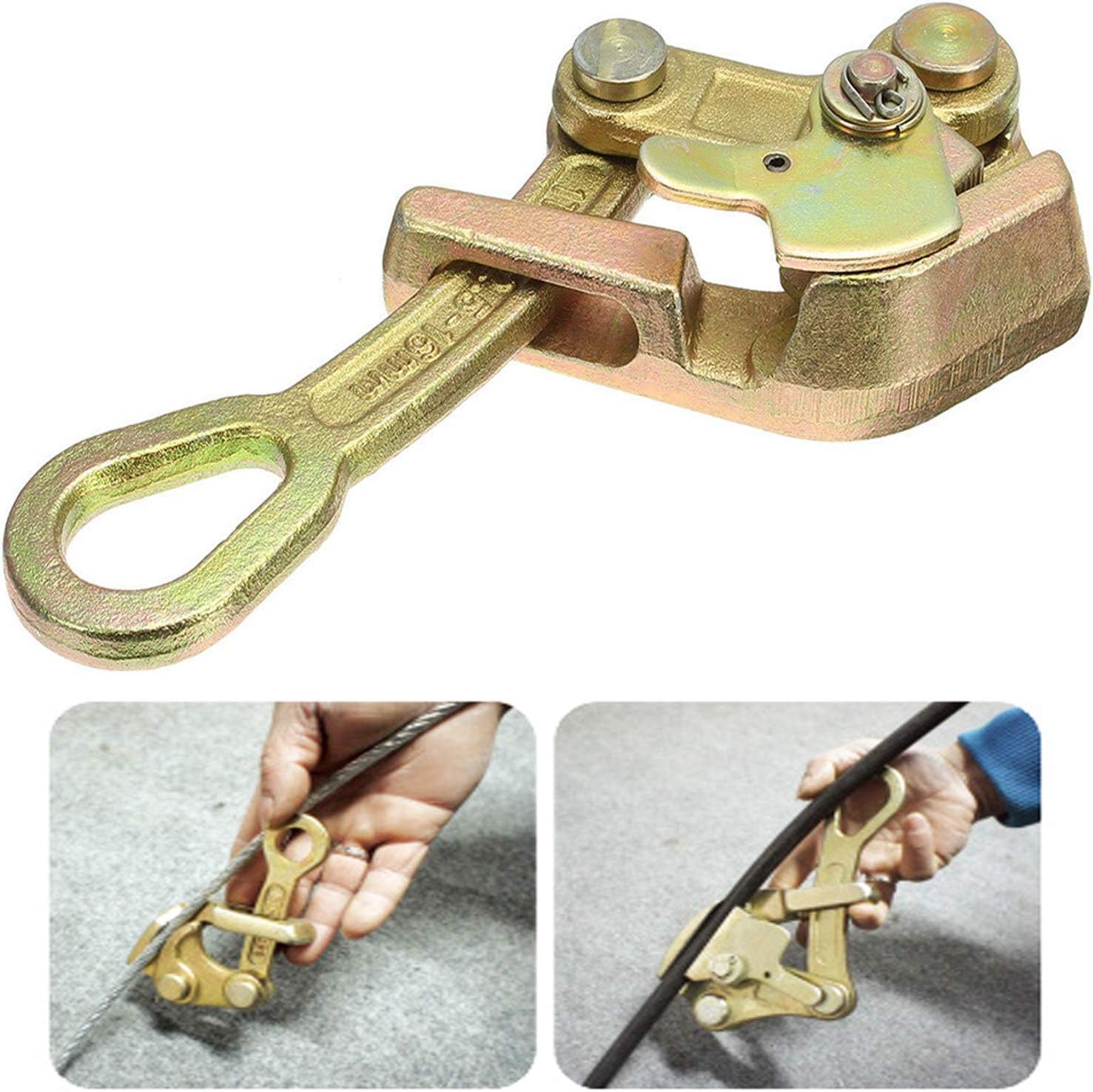 Mr.EV Cable Grip Wire Gripper Steel Cable Puller Tool for Wire Rope,Pulling 2204 Lbs (1T)